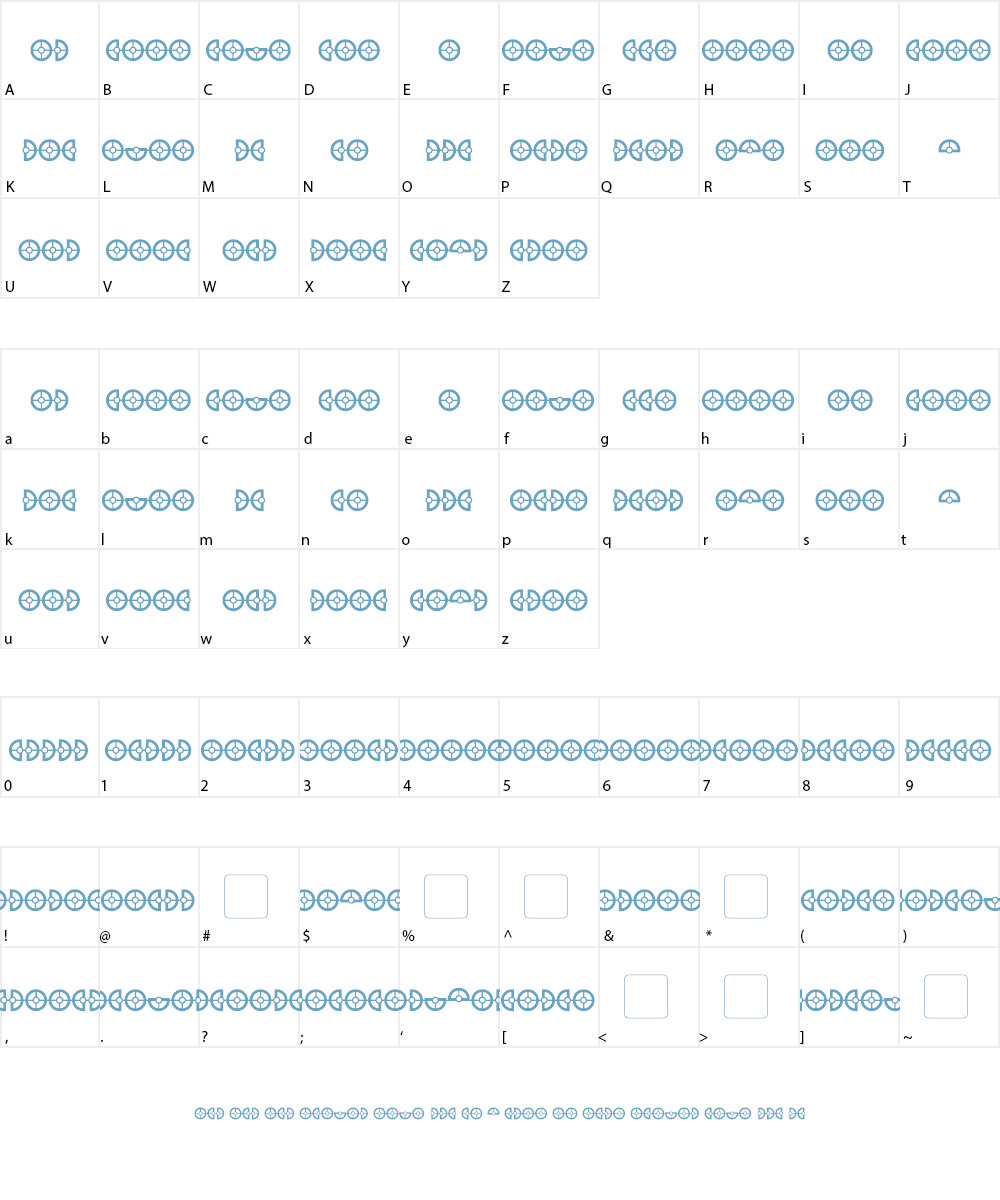 Cybertron OpCode Font Character